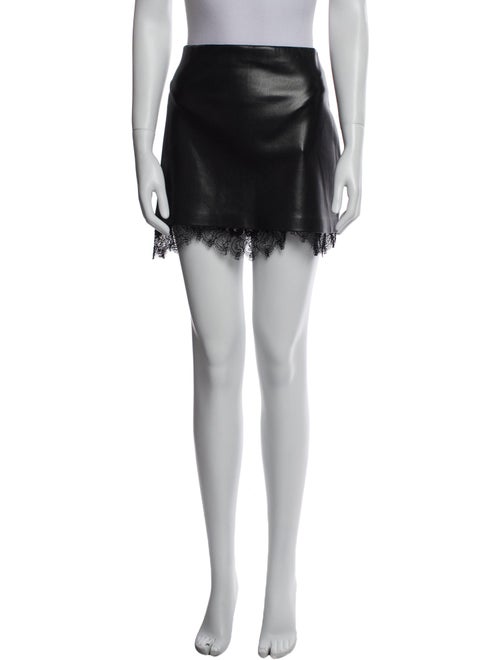 Alice + Olivia Faux Leather Mini Skirt