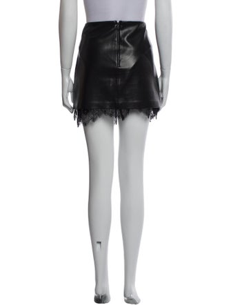 Alice + Olivia Faux Leather Mini Skirt
