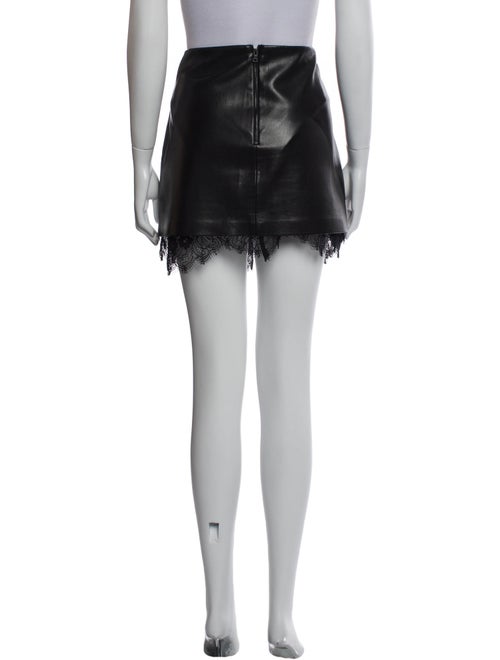 Alice + Olivia Faux Leather Mini Skirt