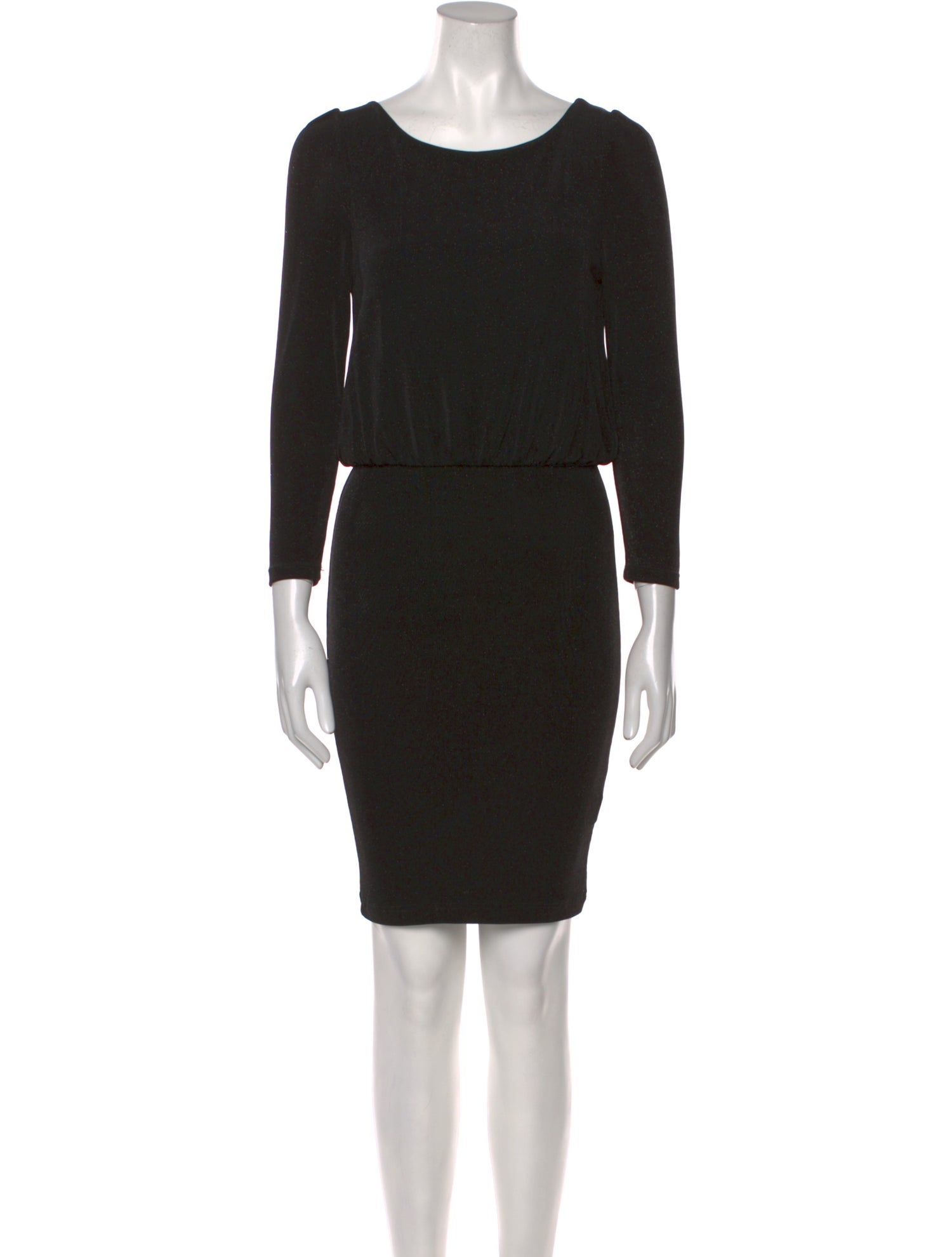 Alice + Olivia Bateau Neckline Mini Dress