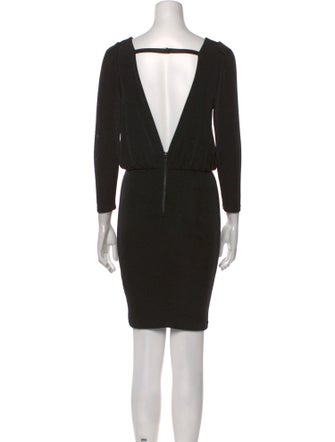 Alice + Olivia Bateau Neckline Mini Dress