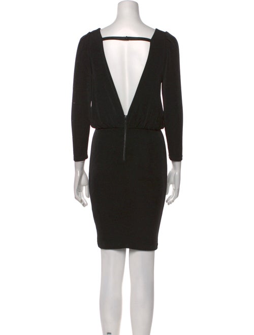 Alice + Olivia Bateau Neckline Mini Dress