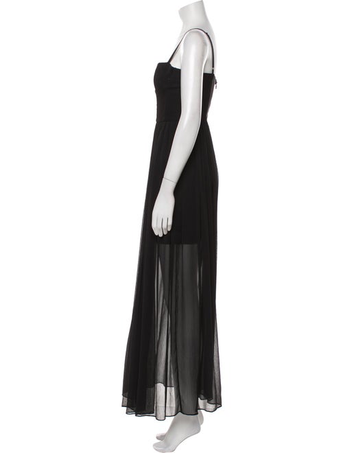 Alice + Olivia Square Neckline Long Dress