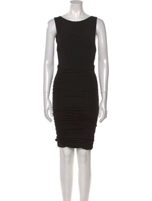 Alice + Olivia Bateau Neckline Mini Dress