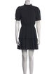 Alice + Olivia Mock Neck Mini Dress
