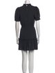 Alice + Olivia Mock Neck Mini Dress