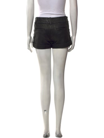 Alice + Olivia Leather Mini Shorts
