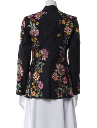 Alice + Olivia Floral Print Blazer