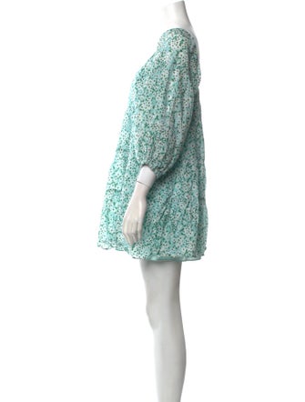 Alice + Olivia Floral Print Mini Dress