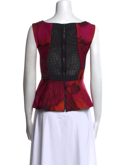 Alice + Olivia Printed Scoop Neck Top