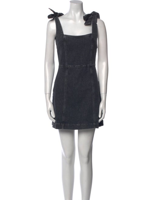Alice + Olivia Square Neckline Mini Dress