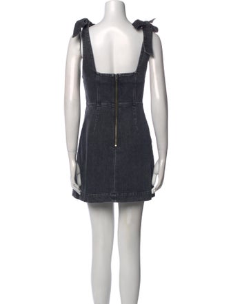 Alice + Olivia Square Neckline Mini Dress