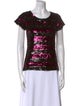 Alice + Olivia Printed Scoop Neck T-Shirt