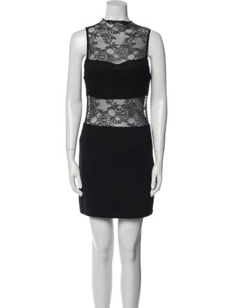 Alice + Olivia Lace Pattern Mini Dress