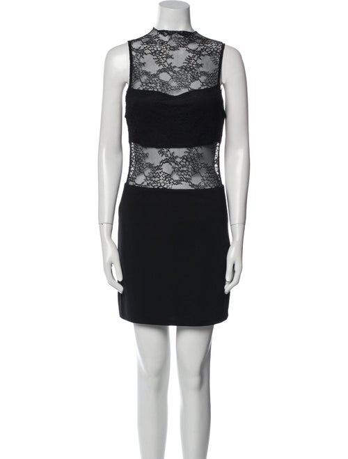 Alice + Olivia Lace Pattern Mini Dress