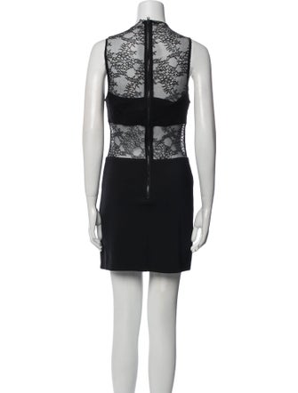 Alice + Olivia Lace Pattern Mini Dress