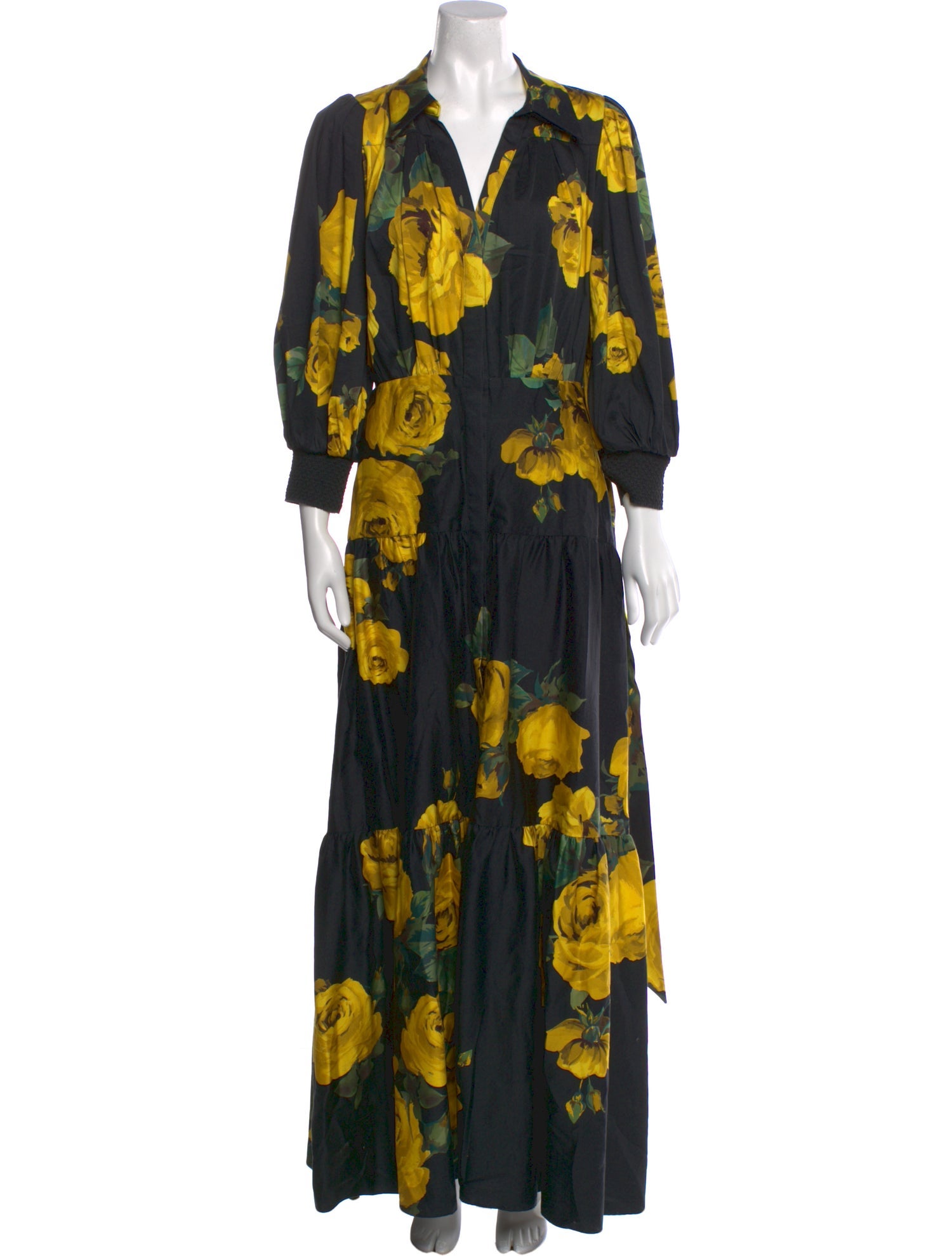 Alice + Olivia Floral Print Long Dress w/ Tags