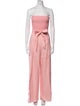 Alice + Olivia Linen Strapless Jumpsuit