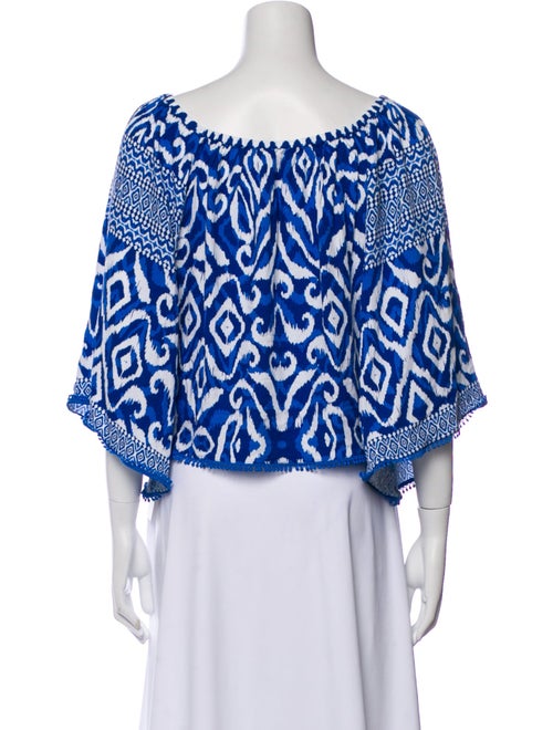Alice + Olivia Printed Off-The-Shoulder Blouse
