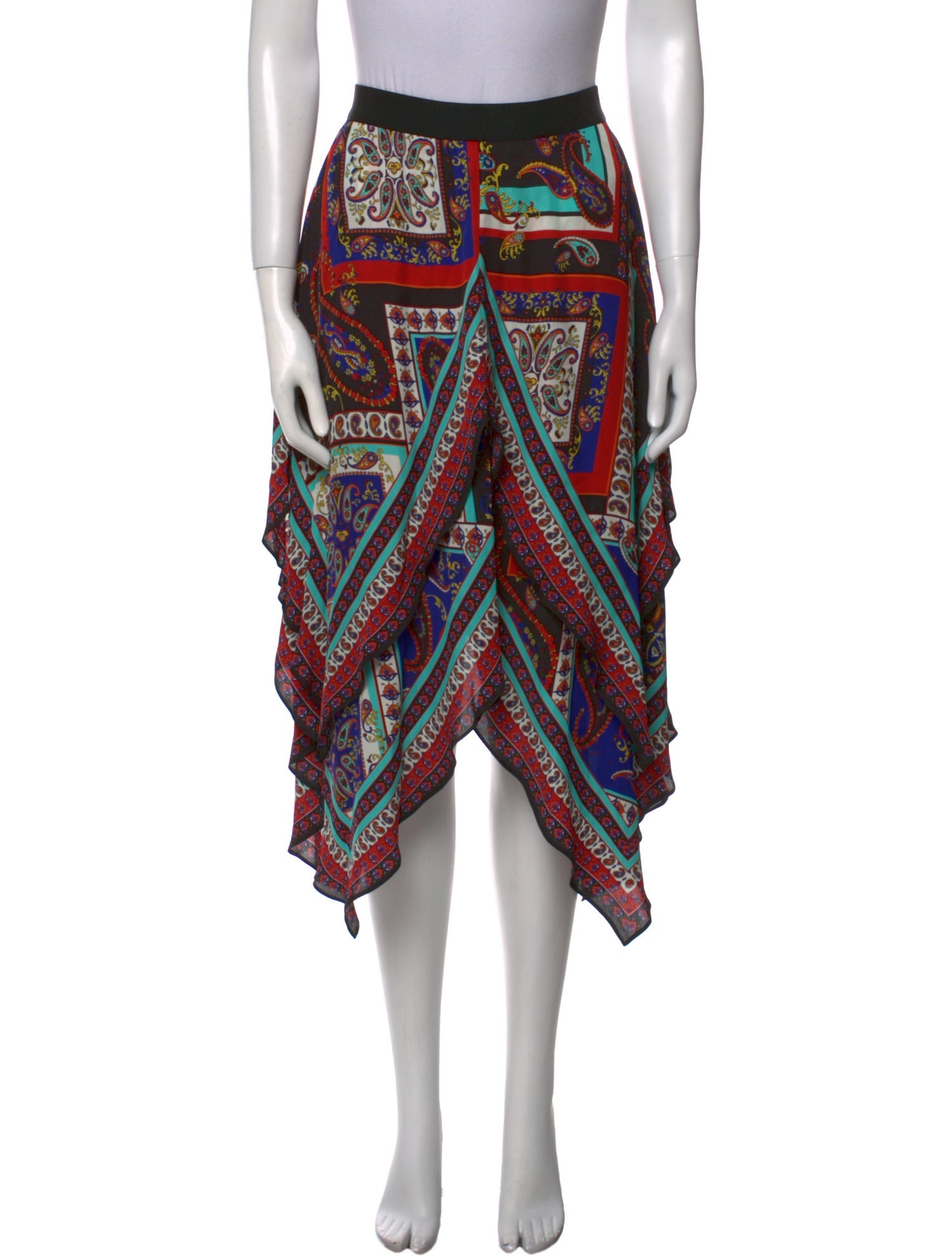 Alice + Olivia Printed Midi Length Skirt