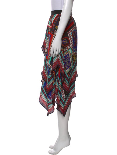 Alice + Olivia Printed Midi Length Skirt