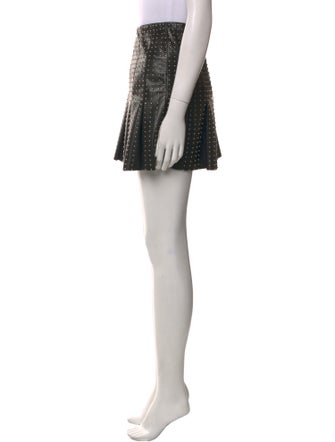 Alice + Olivia Beaded Accents Mini Skirt