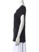 Alice + Olivia Silk Bateau Neckline T-Shirt