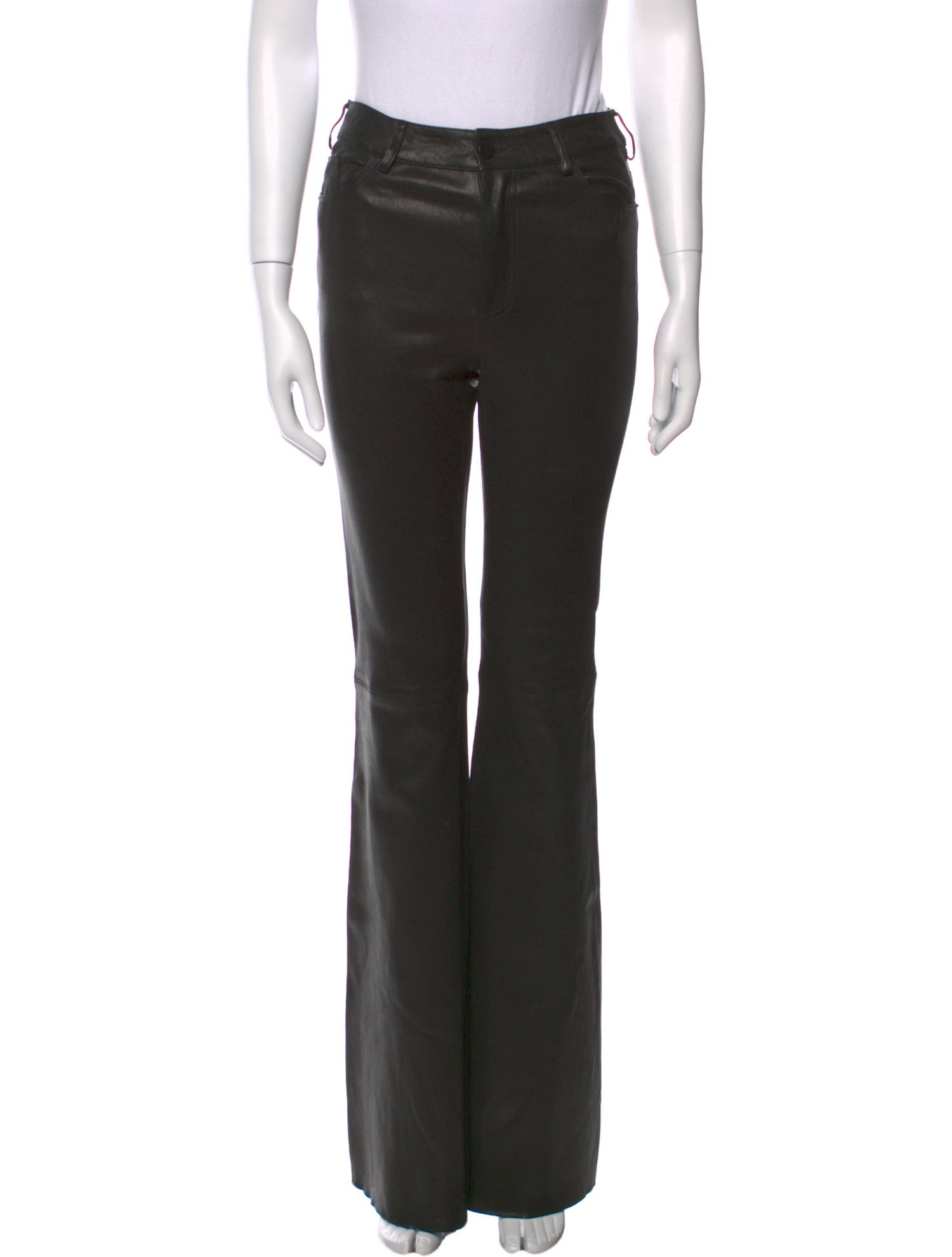 Alice + Olivia Lambskin Wide Leg Pants