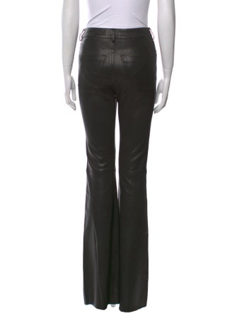 Alice + Olivia Lambskin Wide Leg Pants