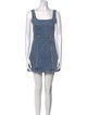 Alice + Olivia Square Neckline Mini Dress
