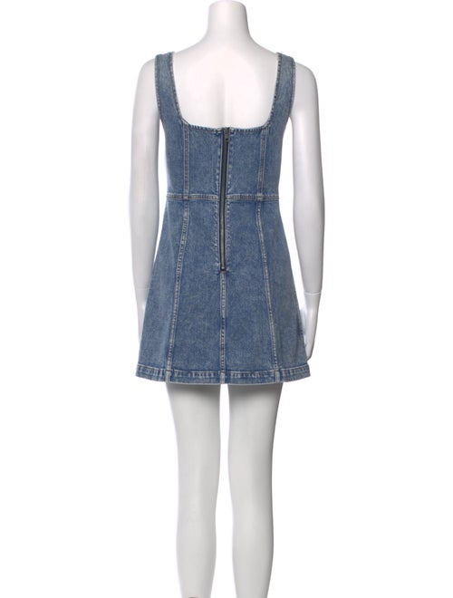 Alice + Olivia Square Neckline Mini Dress