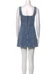 Alice + Olivia Square Neckline Mini Dress
