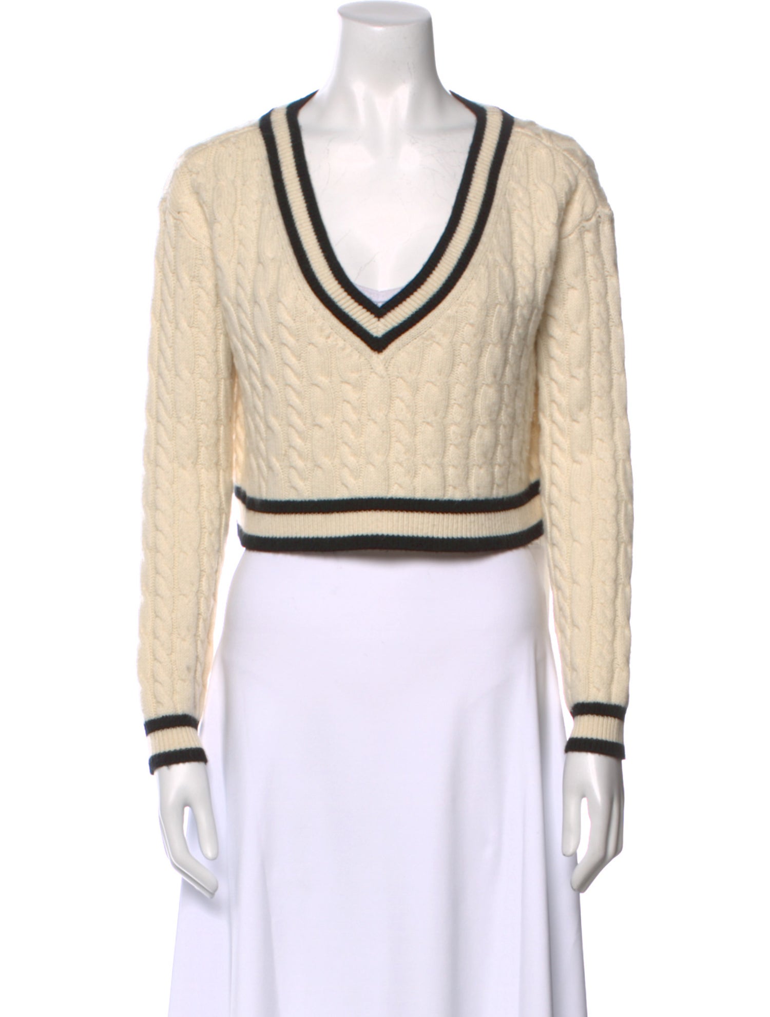 Alice + Olivia Wool Colorblock Pattern Sweater