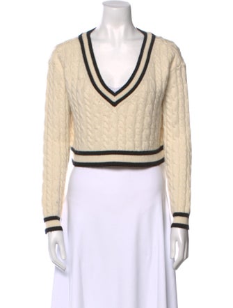 Alice + Olivia Wool Colorblock Pattern Sweater