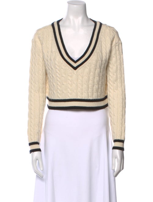 Alice + Olivia Wool Colorblock Pattern Sweater