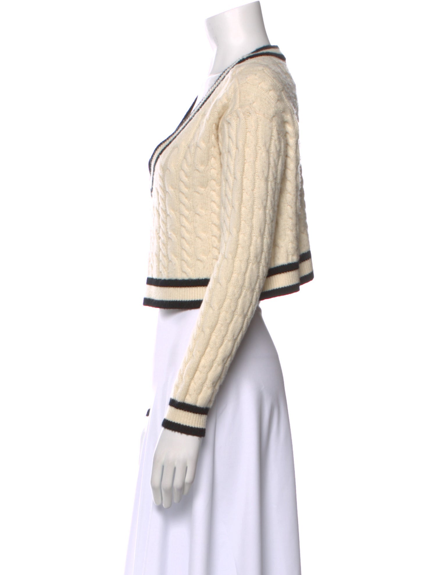 Alice + Olivia Wool Colorblock Pattern Sweater