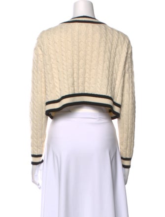 Alice + Olivia Wool Colorblock Pattern Sweater