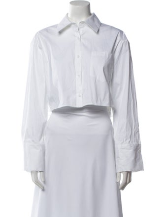 Alice + Olivia Long Sleeve Crop Top