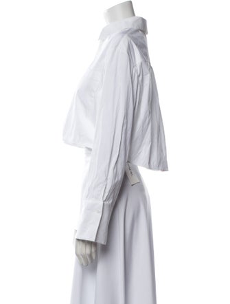 Alice + Olivia Long Sleeve Crop Top