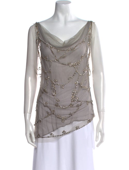 Alice + Olivia Nylon Cowl Neck Tunic