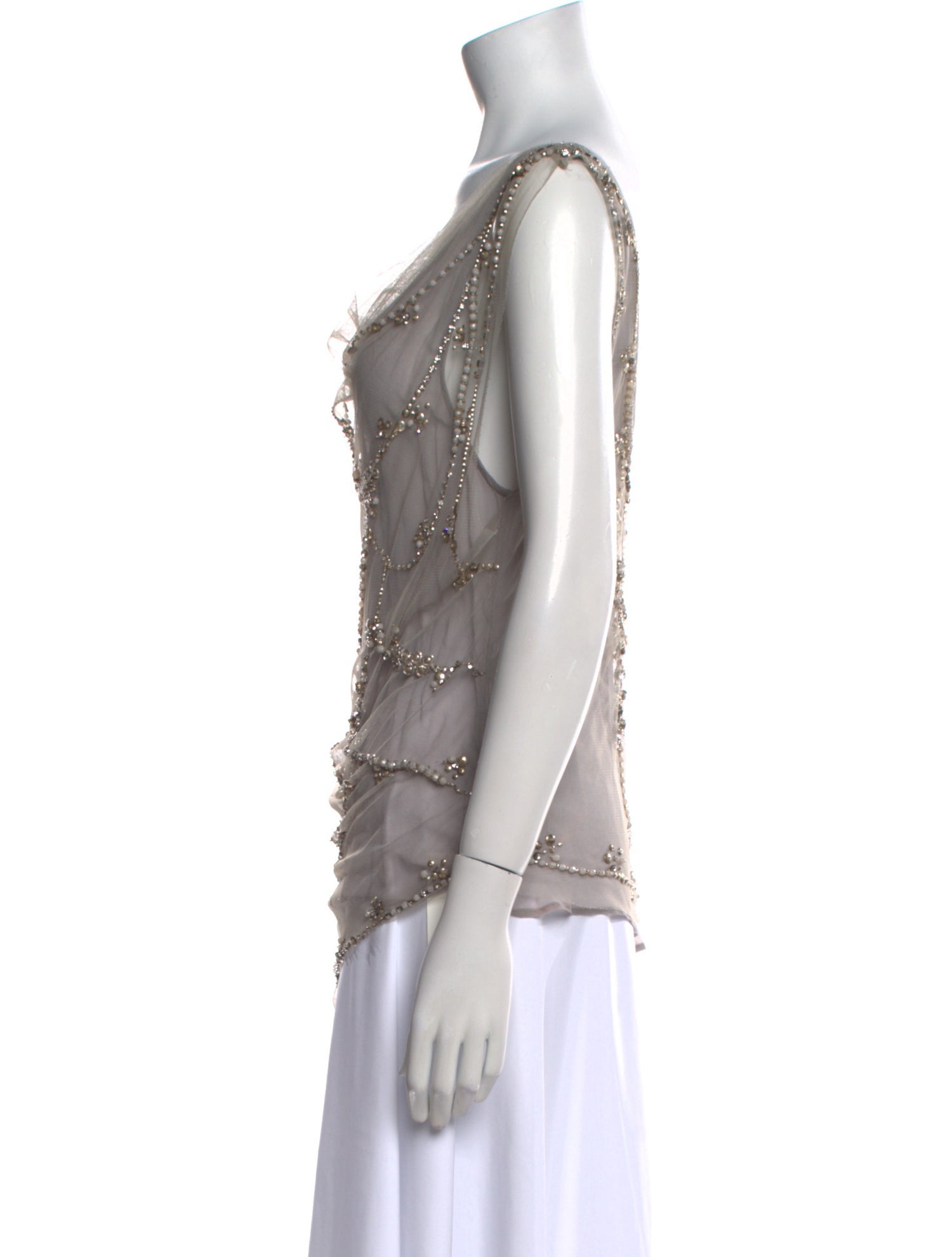 Alice + Olivia Nylon Cowl Neck Tunic