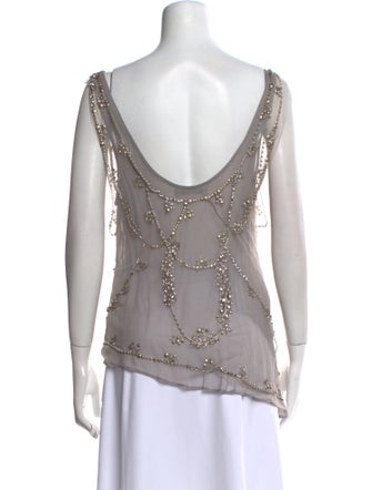 Alice + Olivia Nylon Cowl Neck Tunic