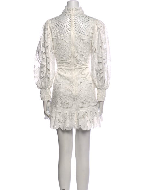 Alice + Olivia Lace Pattern Knee-Length Dress