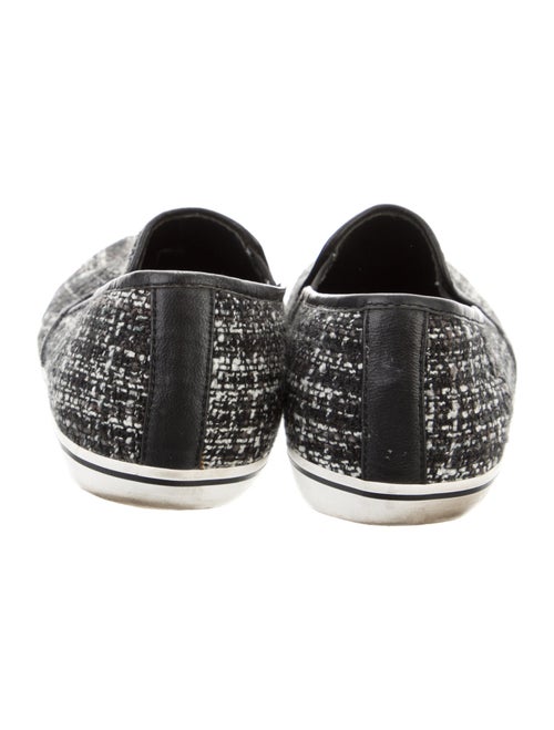 Alice + Olivia Tweed Printed Loafers