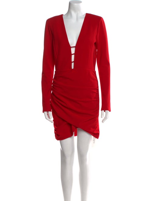 Alice + Olivia V-Neck Mini Dress