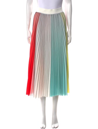 Alice + Olivia Striped Midi Length Skirt