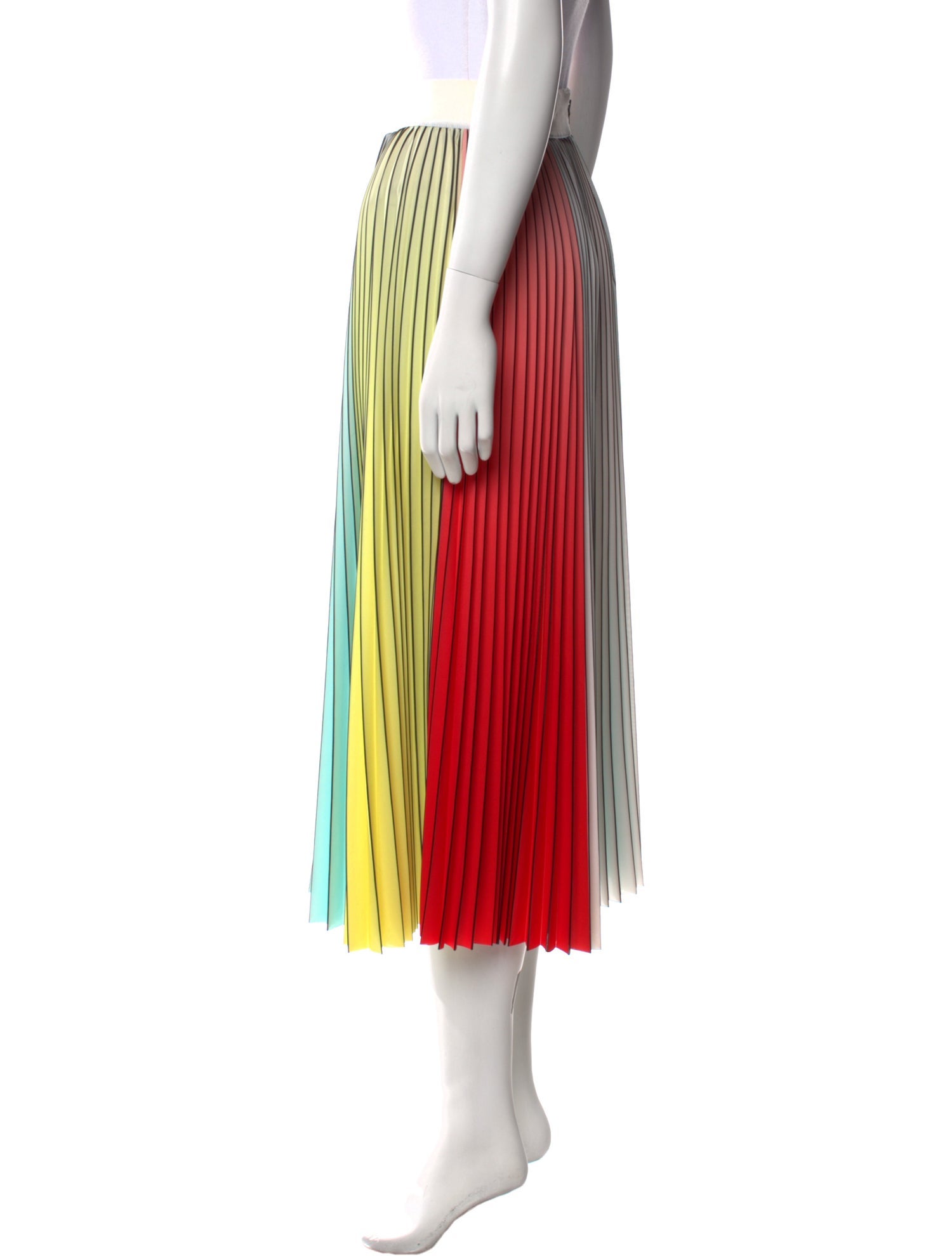 Alice + Olivia Striped Midi Length Skirt