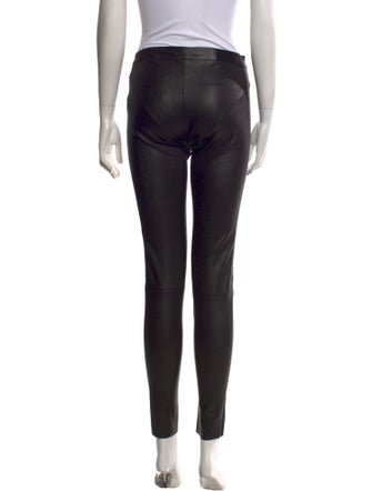 Alice + Olivia Lambskin Skinny Leg Pants