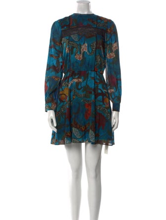 Alice + Olivia Silk Mini Dress