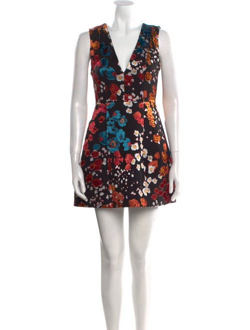 Alice + Olivia Floral Print Mini Dress